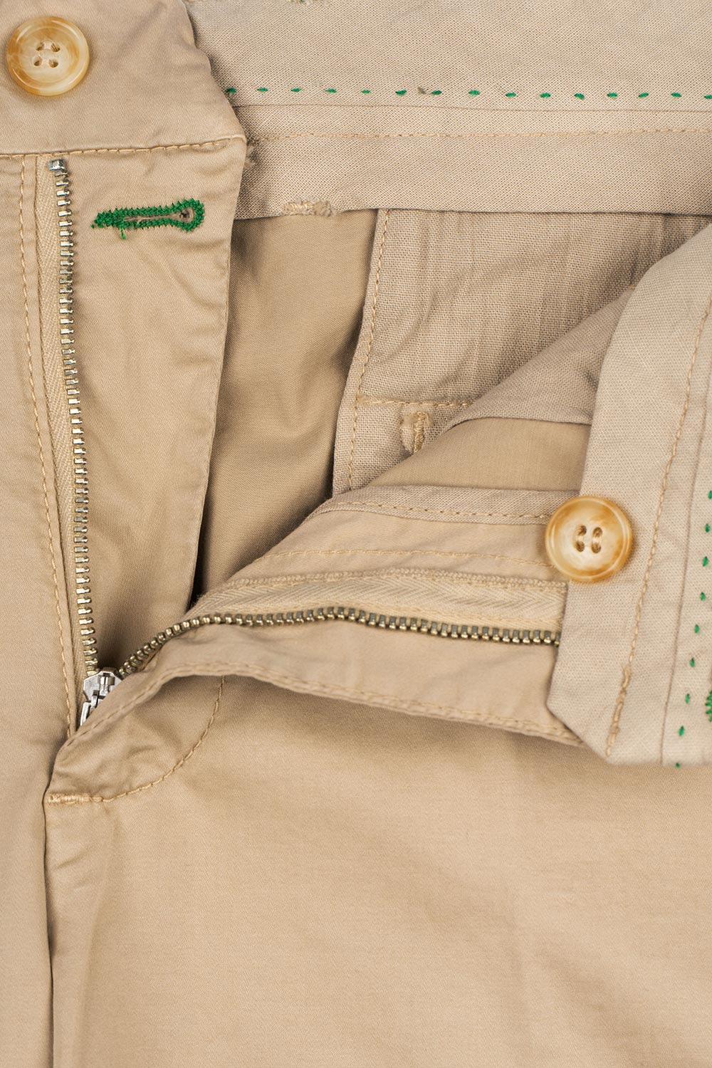 Pantaloni slim bej uni 2