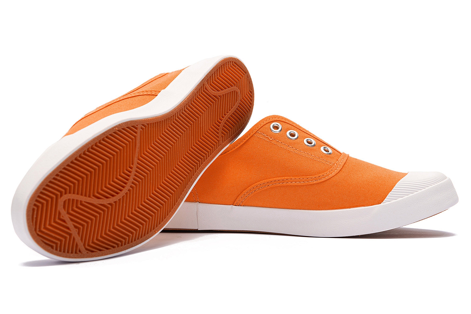 Sneakers Oranj din Bumbac 1