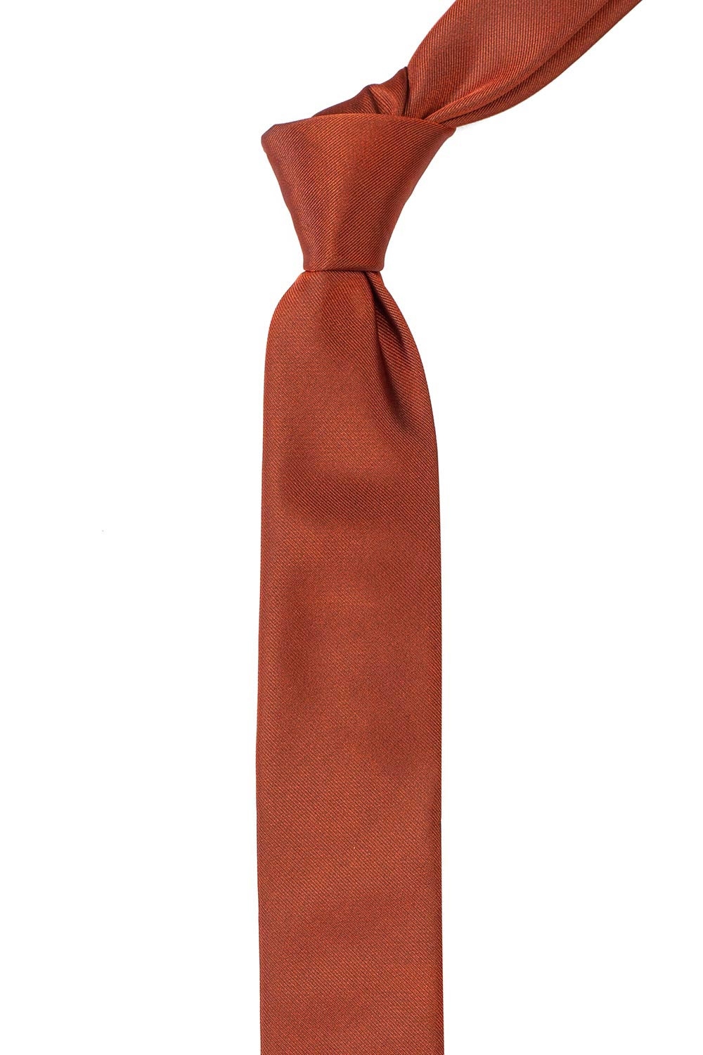 Cravata poliester tesut oranj uni 1