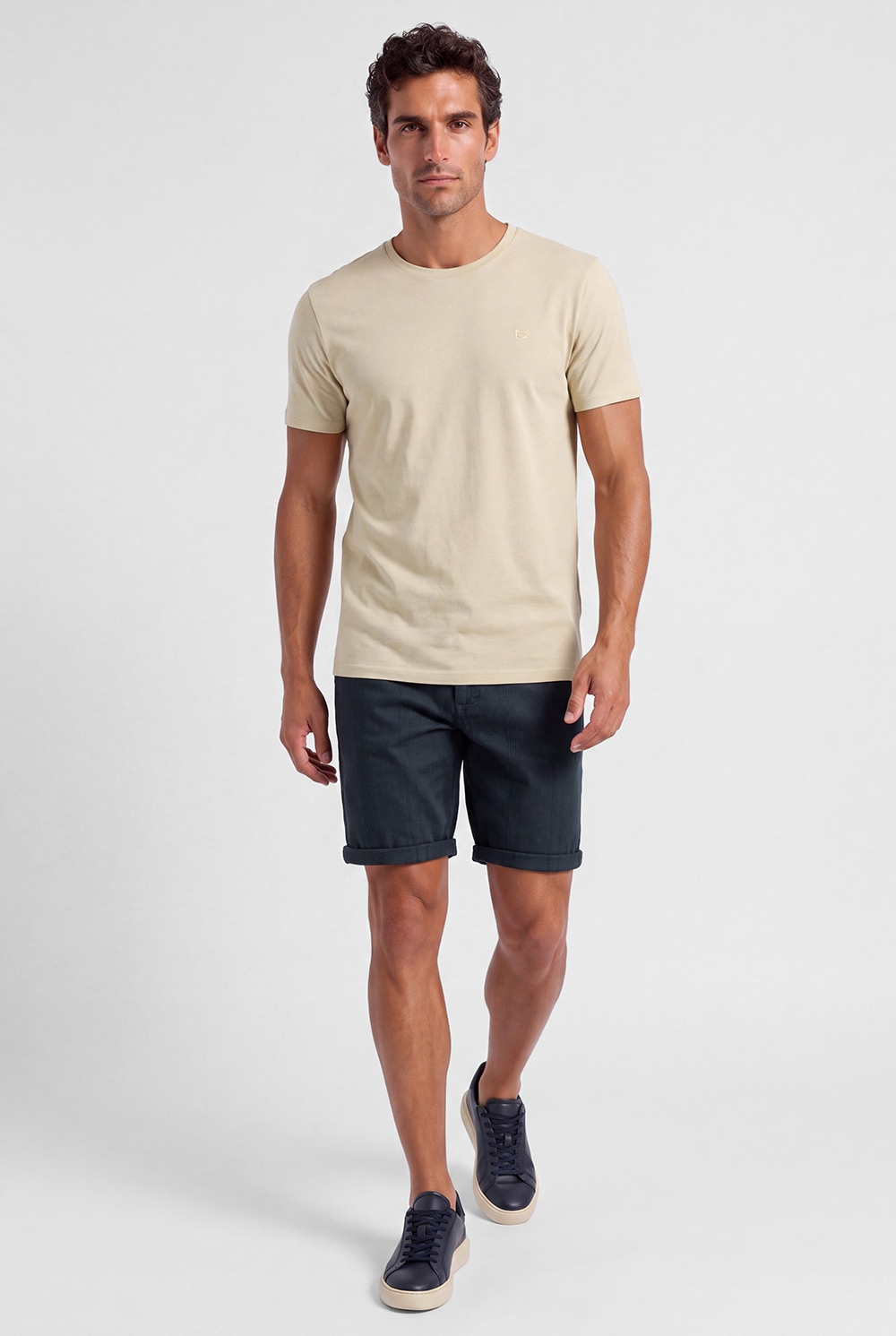 Pantaloni scurti slim bleumarin uni 0