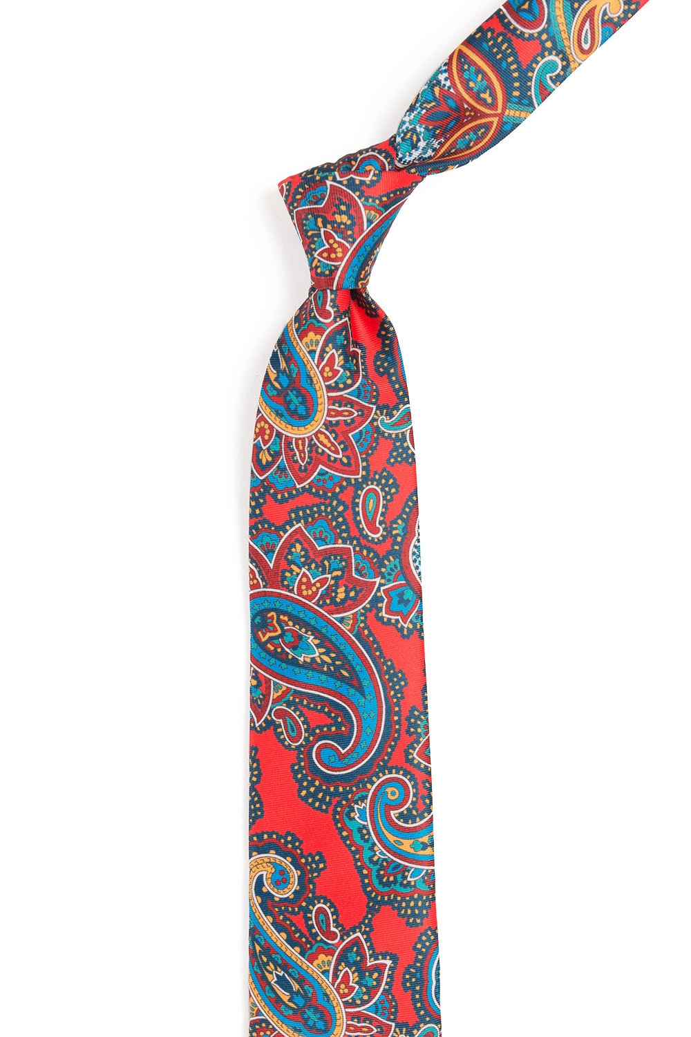 Cravata multicolora print floral 1