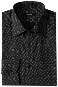 Camasa slim neagra geometric