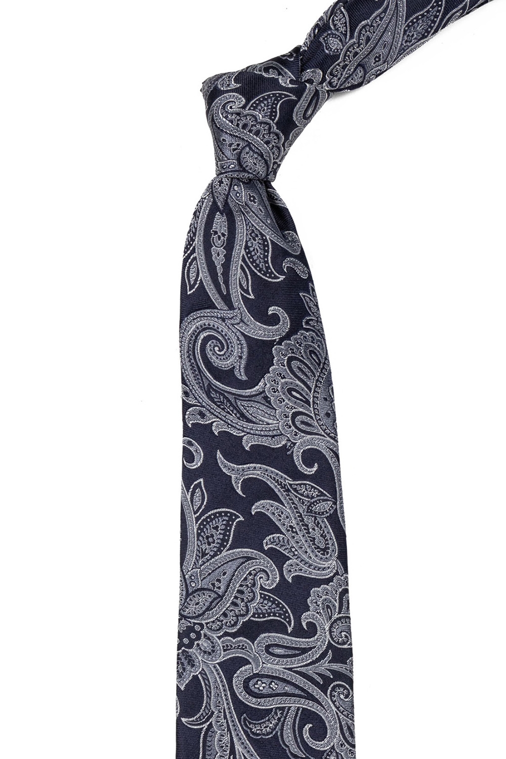 Cravata bleumarin print floral 1