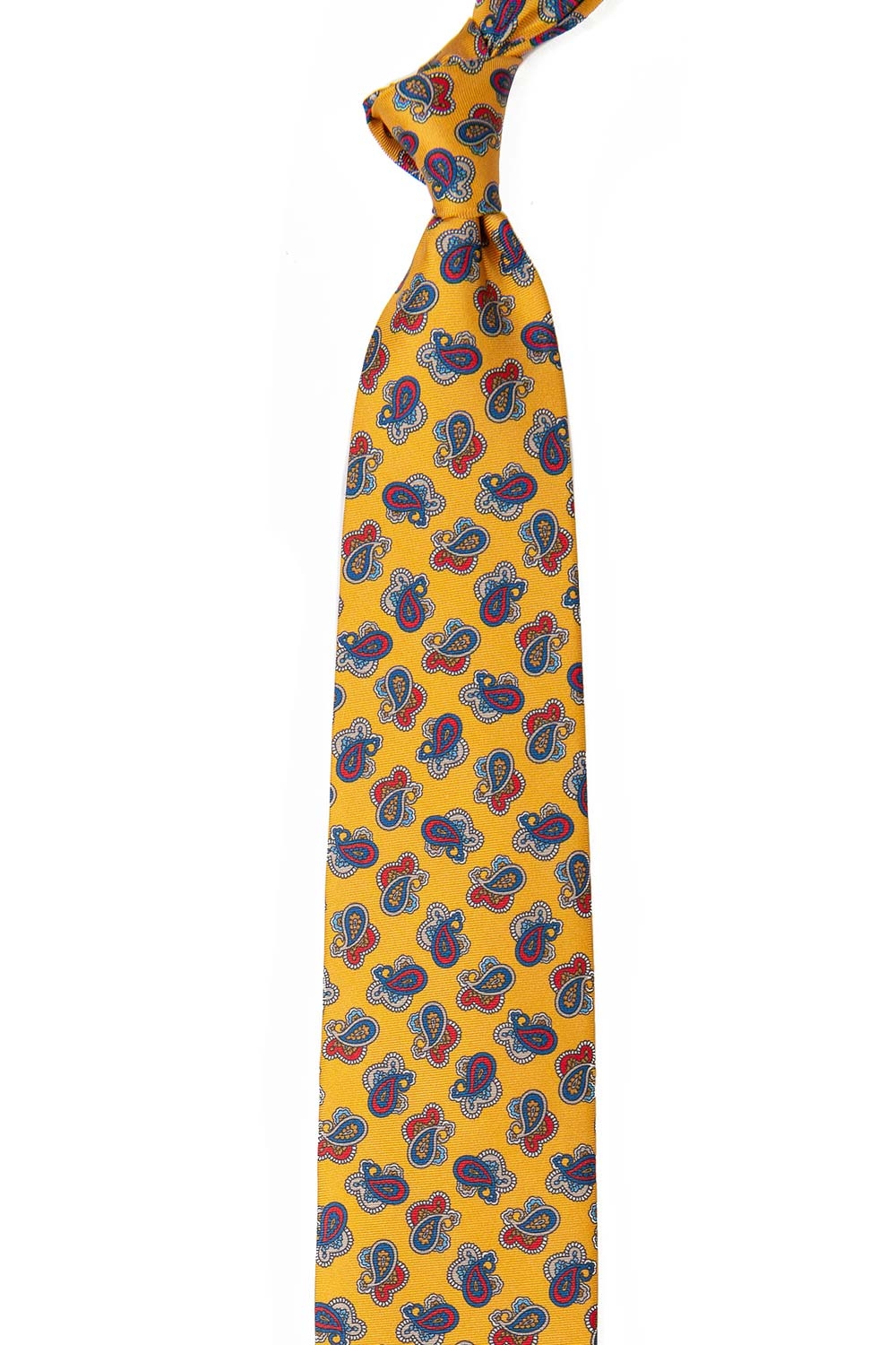Cravata galbena print floral 1