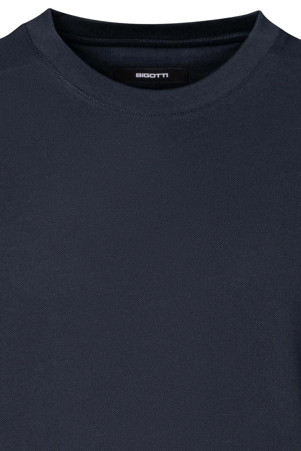 Tricou slim bleumarin guler rotund 2