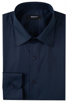 Shaped navy plain shirt