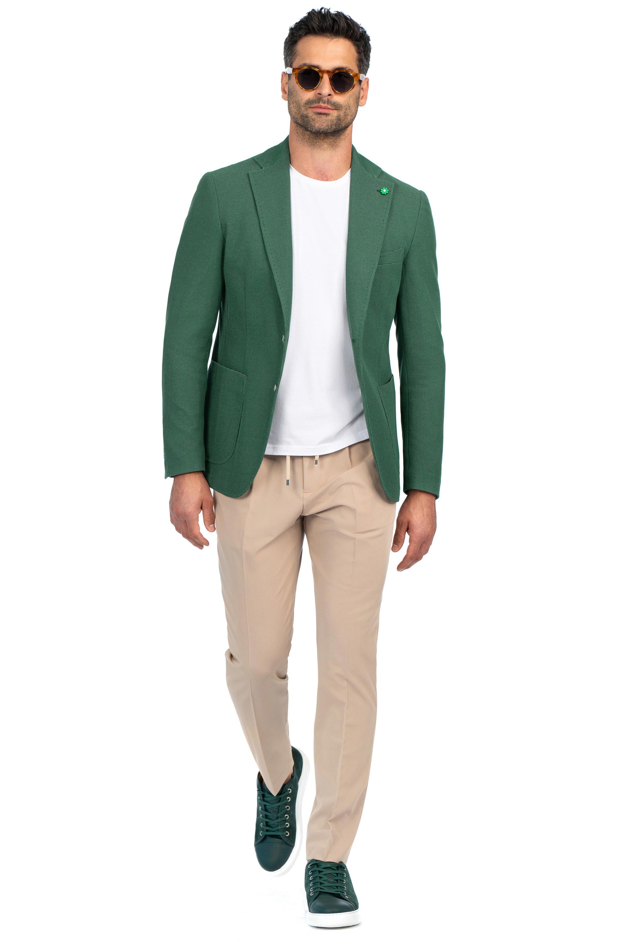 Sacou verde uni 4