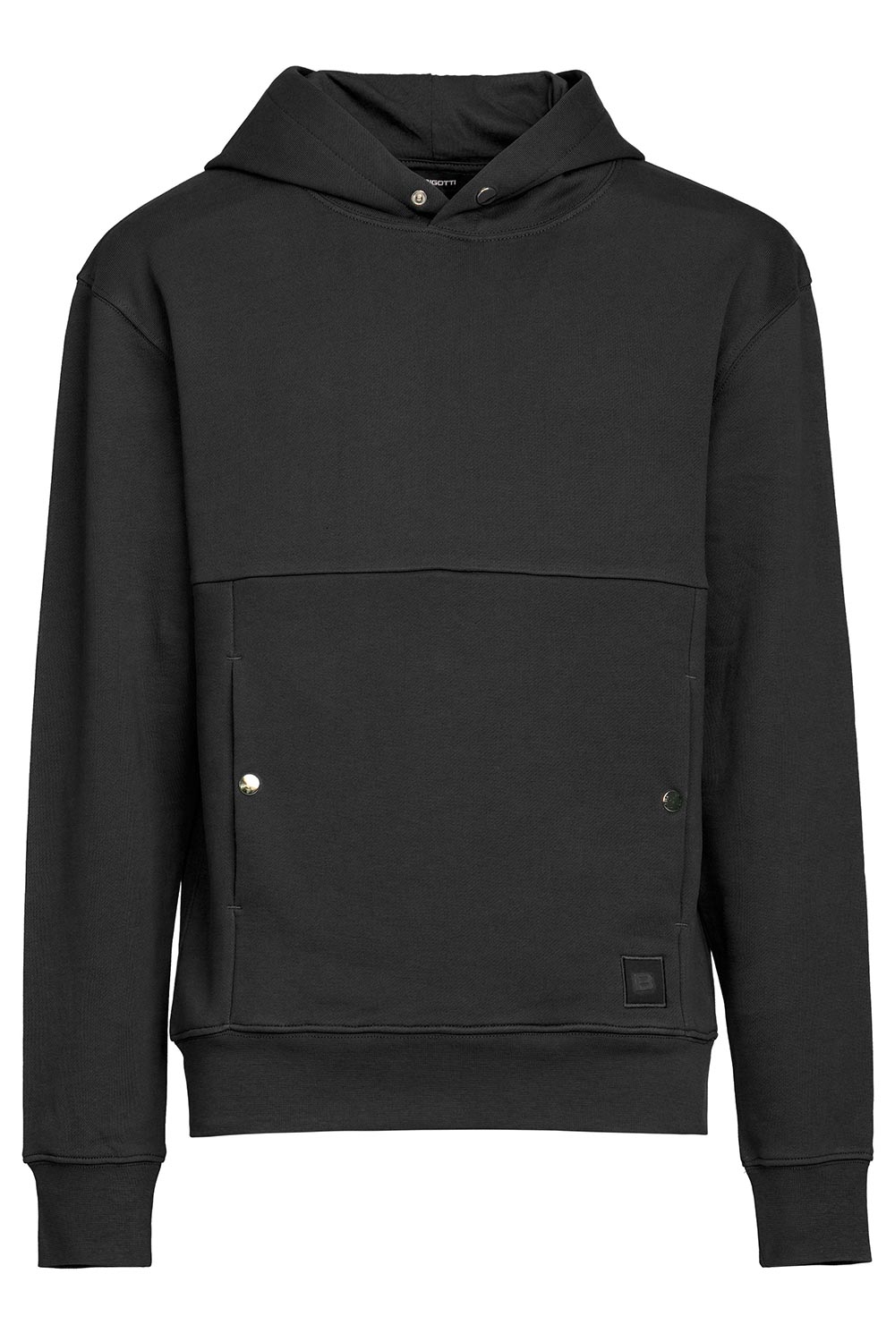 Hanorac oversize negru cu gluga 0
