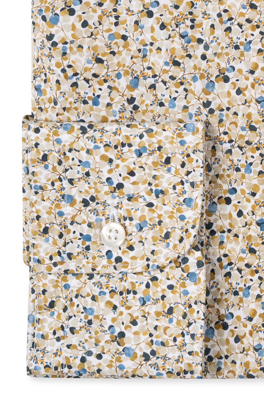 Camasa slim alba print floral 2