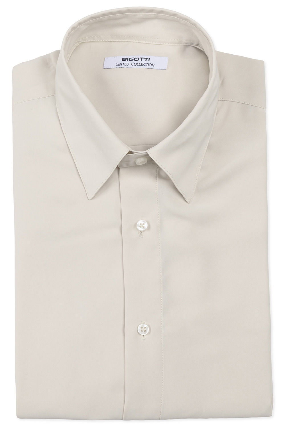Camasa maneca scurta straight bej uni 0