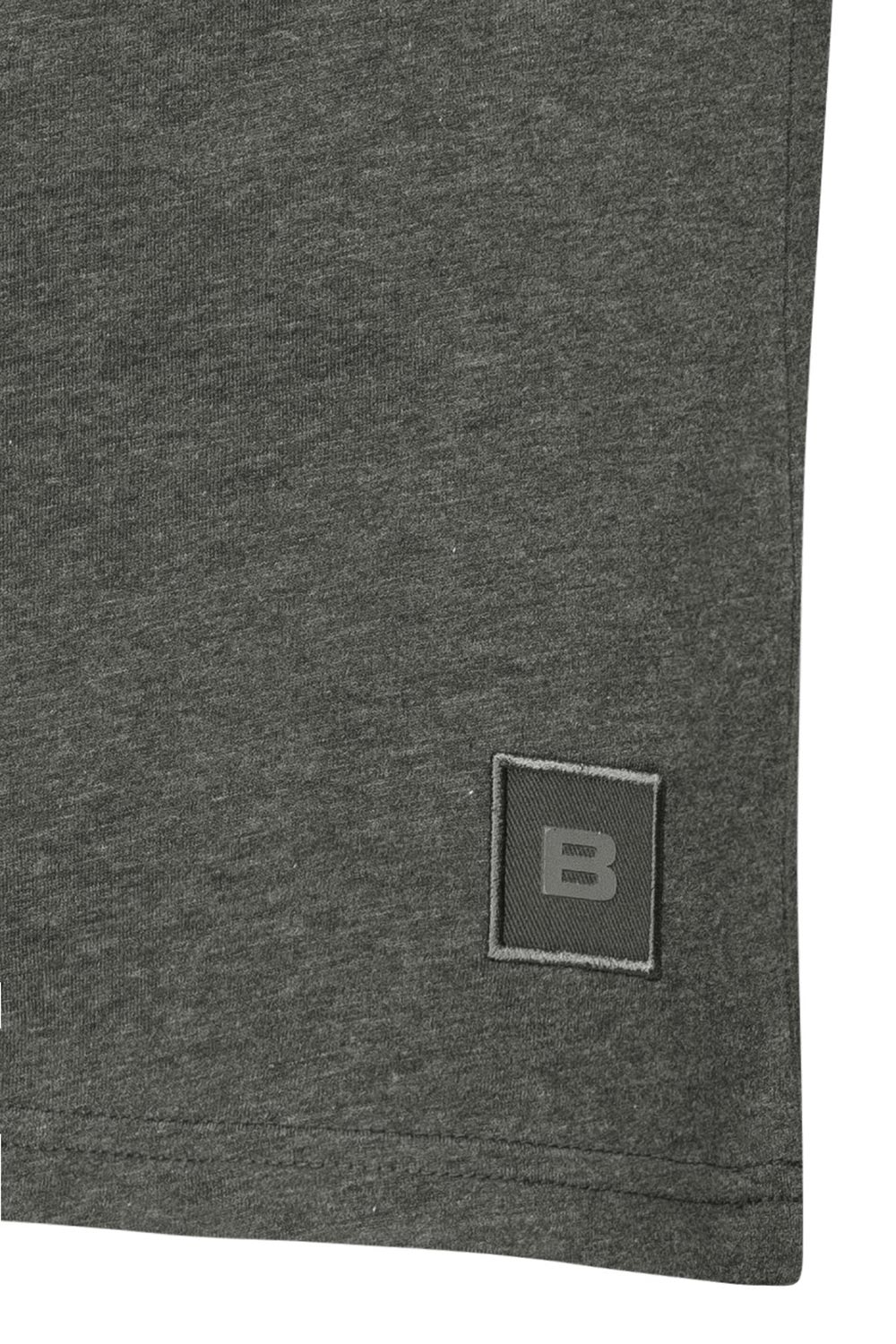 Tricou slim gri guler rotund 2