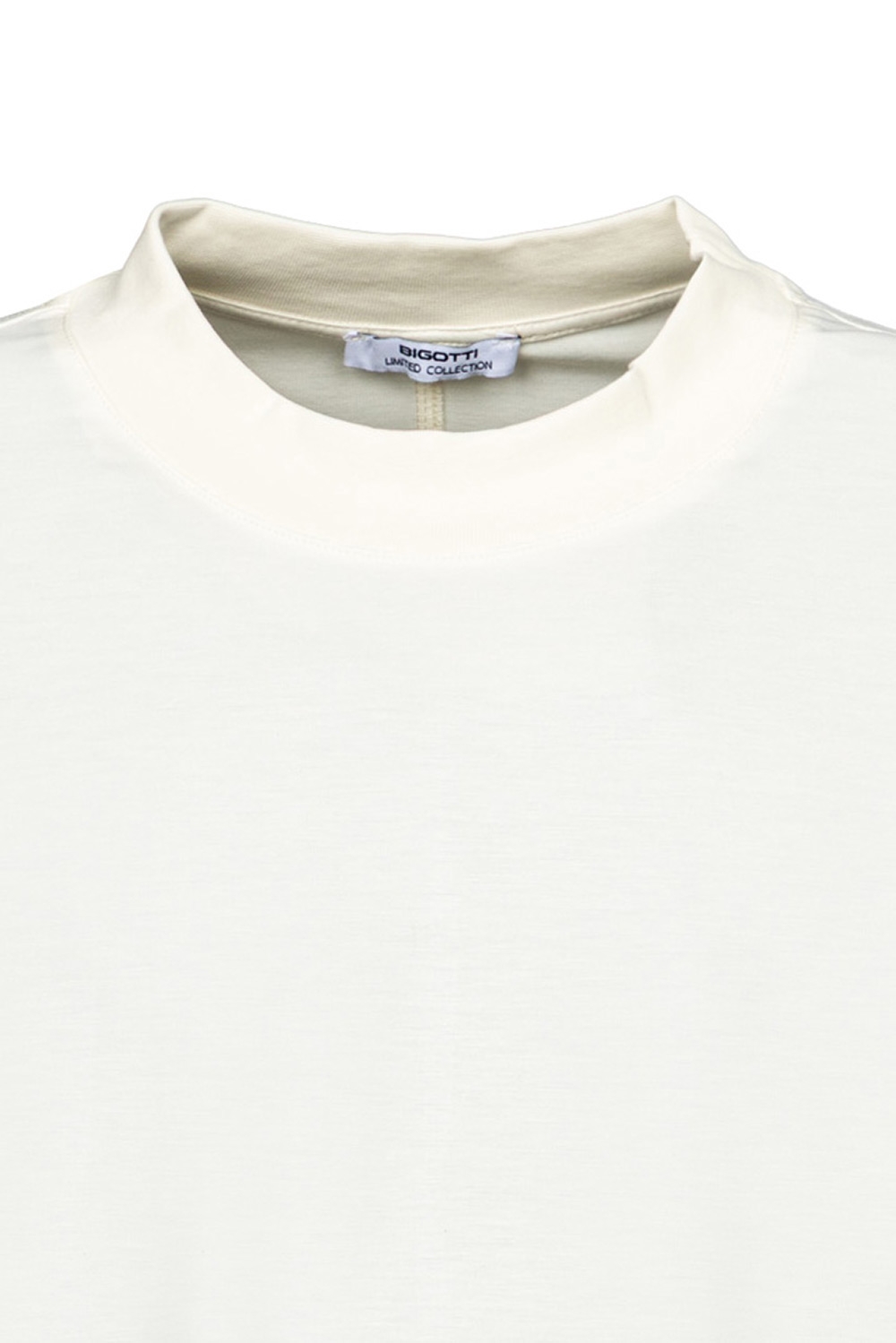 Tricou oversize alb guler rotund 2