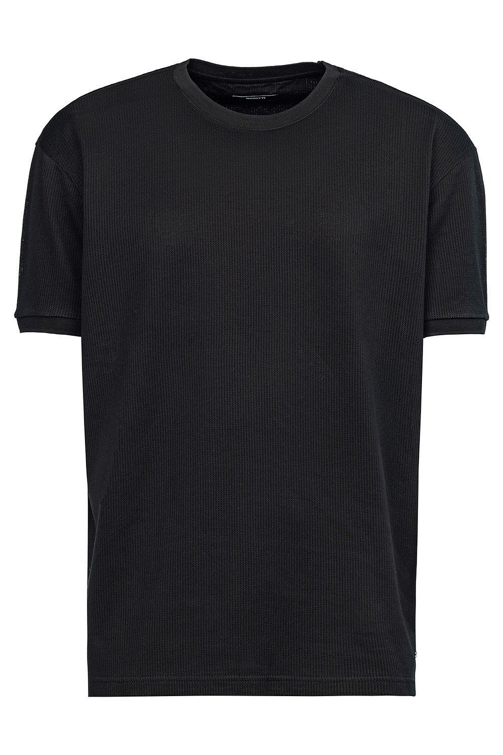 Tricou oversize negru uni 0