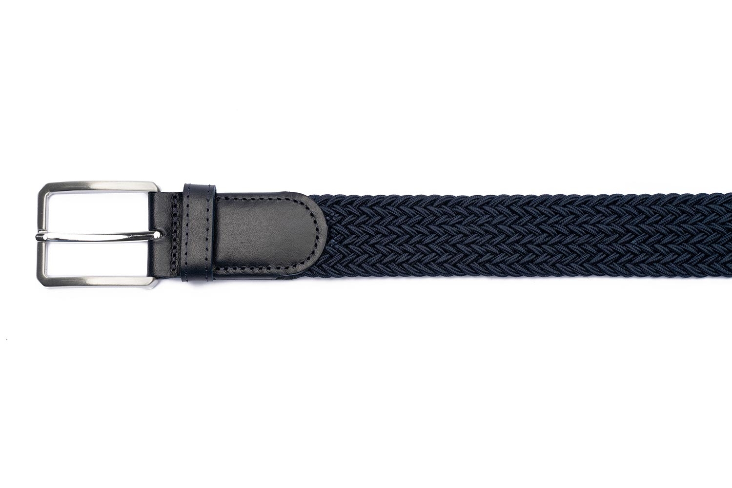 Curea bleumarin textil si piele naturala 1