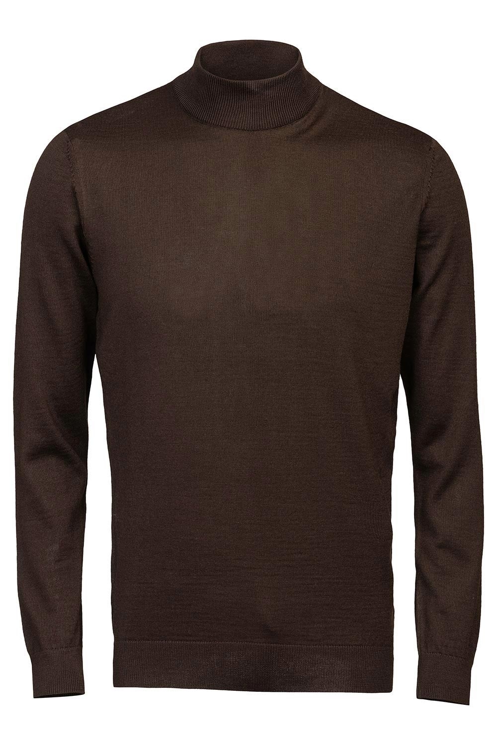 Slim body brown sweater 0