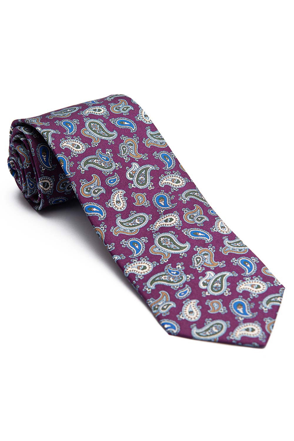 Cravata mov print floral 0