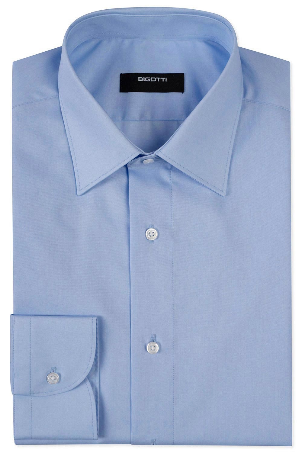 Camasa slim bleu uni 0