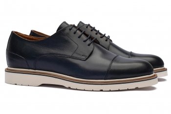 Pantofi bleumarin piele naturala