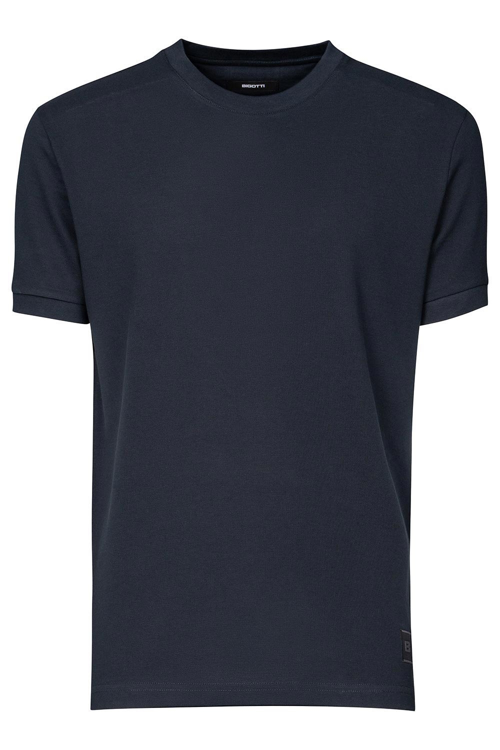 Tricou slim bleumarin guler rotund 1