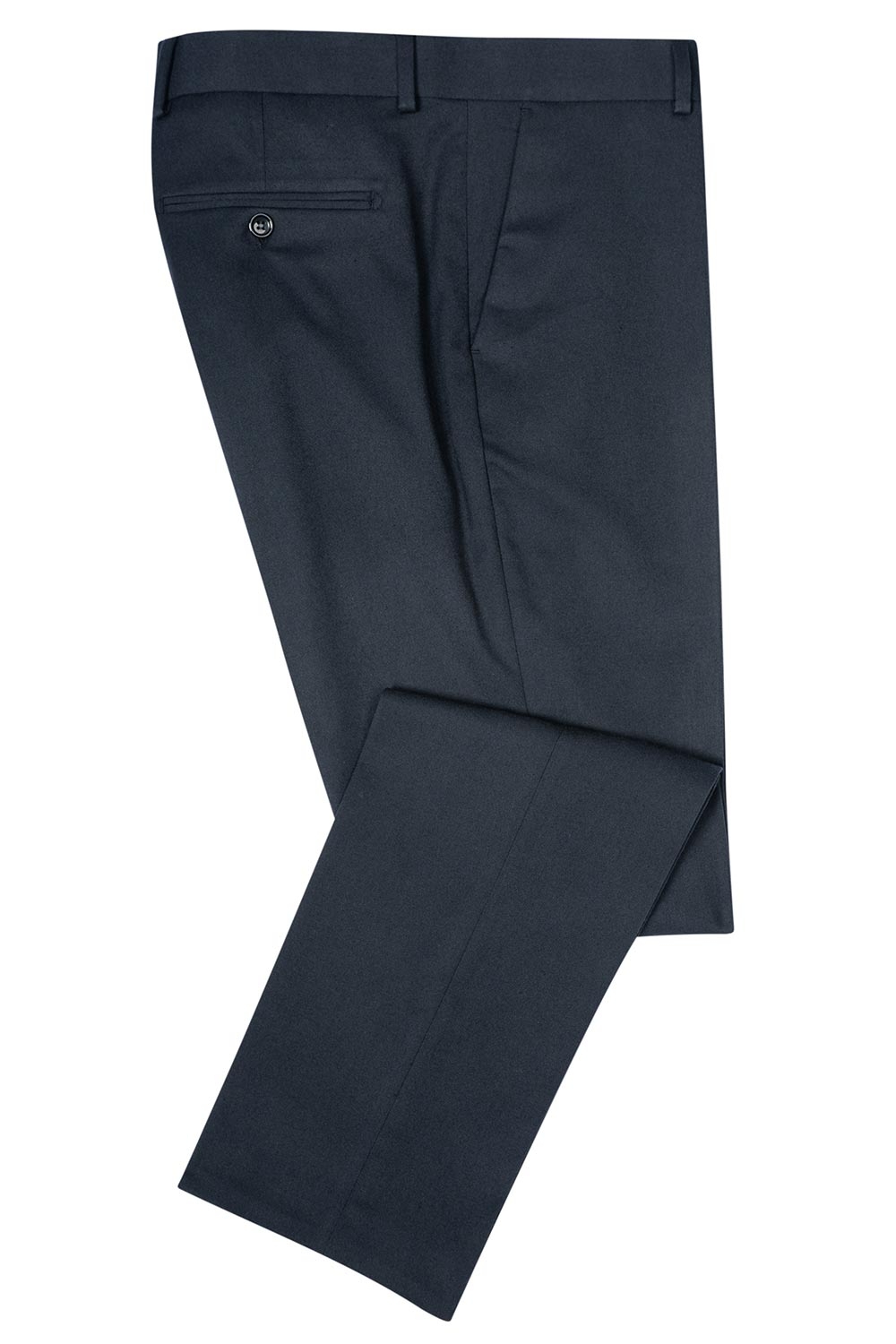 Pantaloni slim bleumarin uni 0