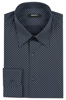Camasa slim bleumarin print floral