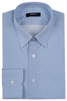 Camasa shaped bleu print geometric