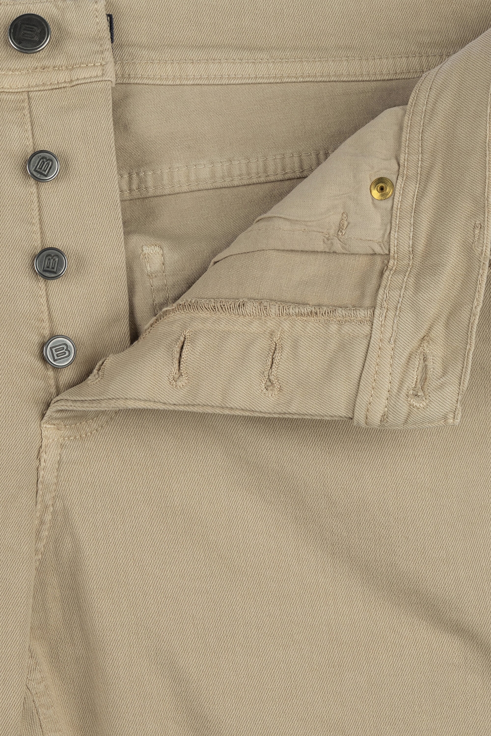 Pantaloni slim bej uni 3