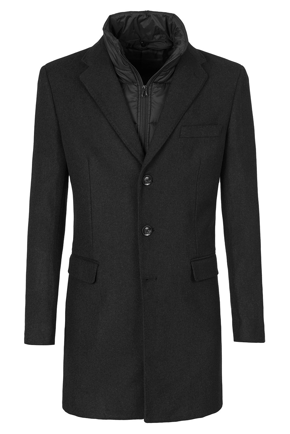 Palton negru uni 2