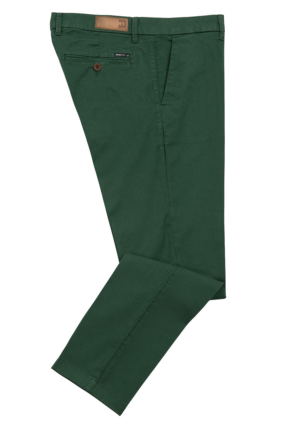 Pantaloni superslim marco verde uni 1