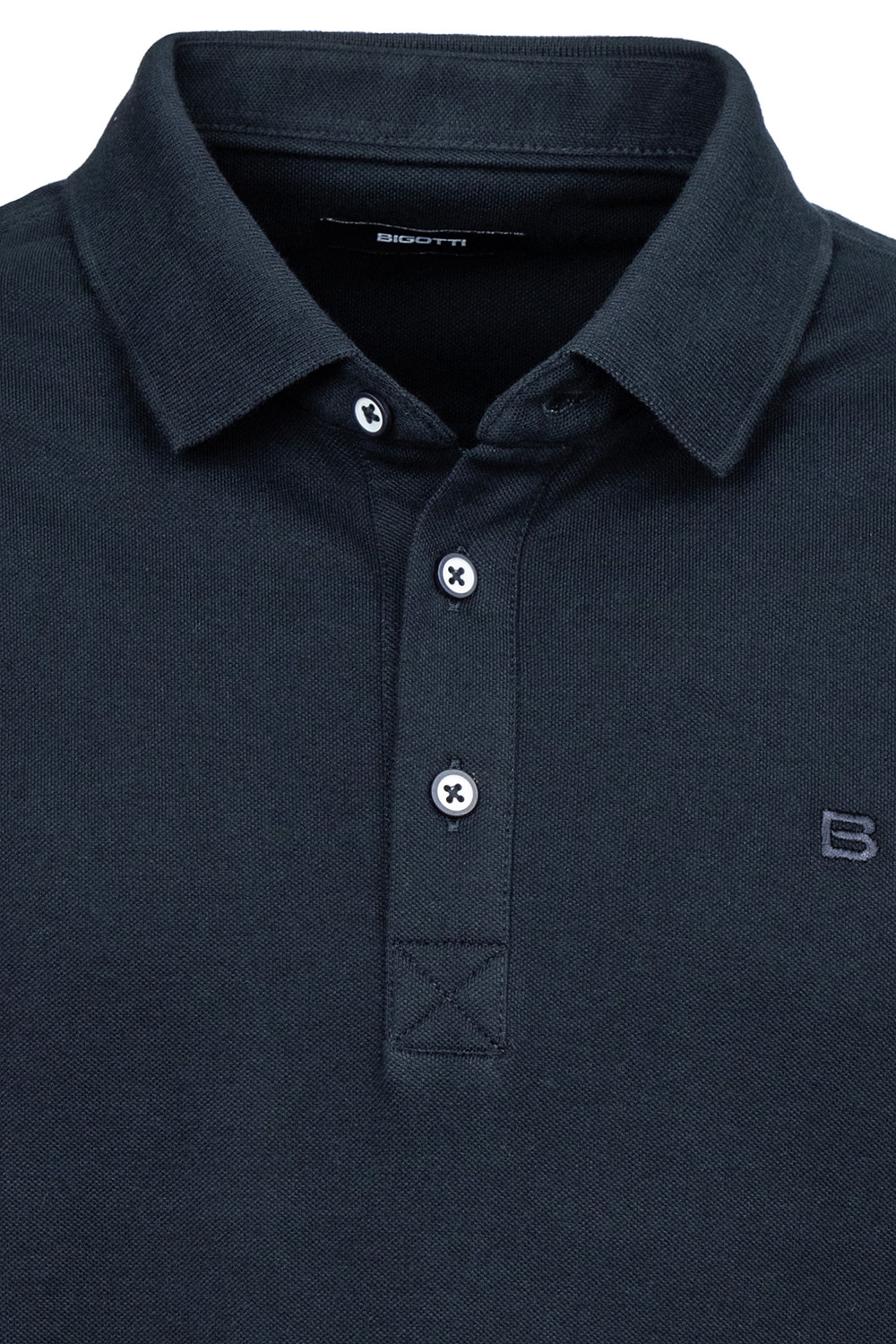 Tricou polo slim bleumarin uni 1