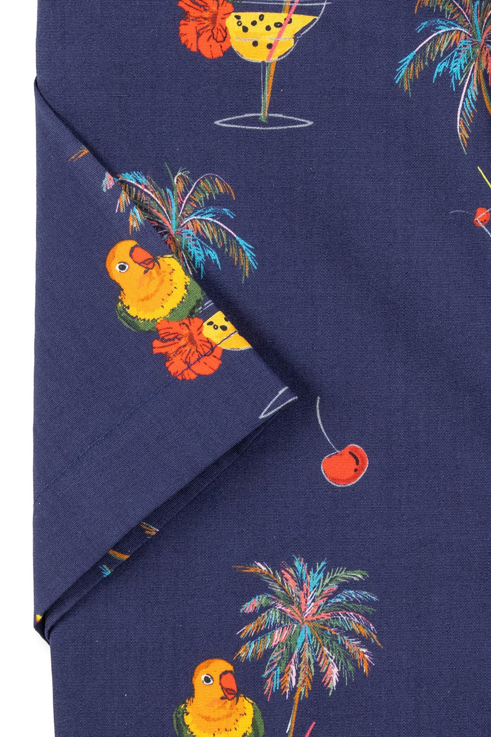 Camasa maneca scurta shaped bleumarin print 2