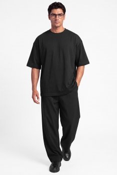 Pantaloni oversize negri uni