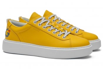 Sneakers galbeni piele naturala generatia de suflet