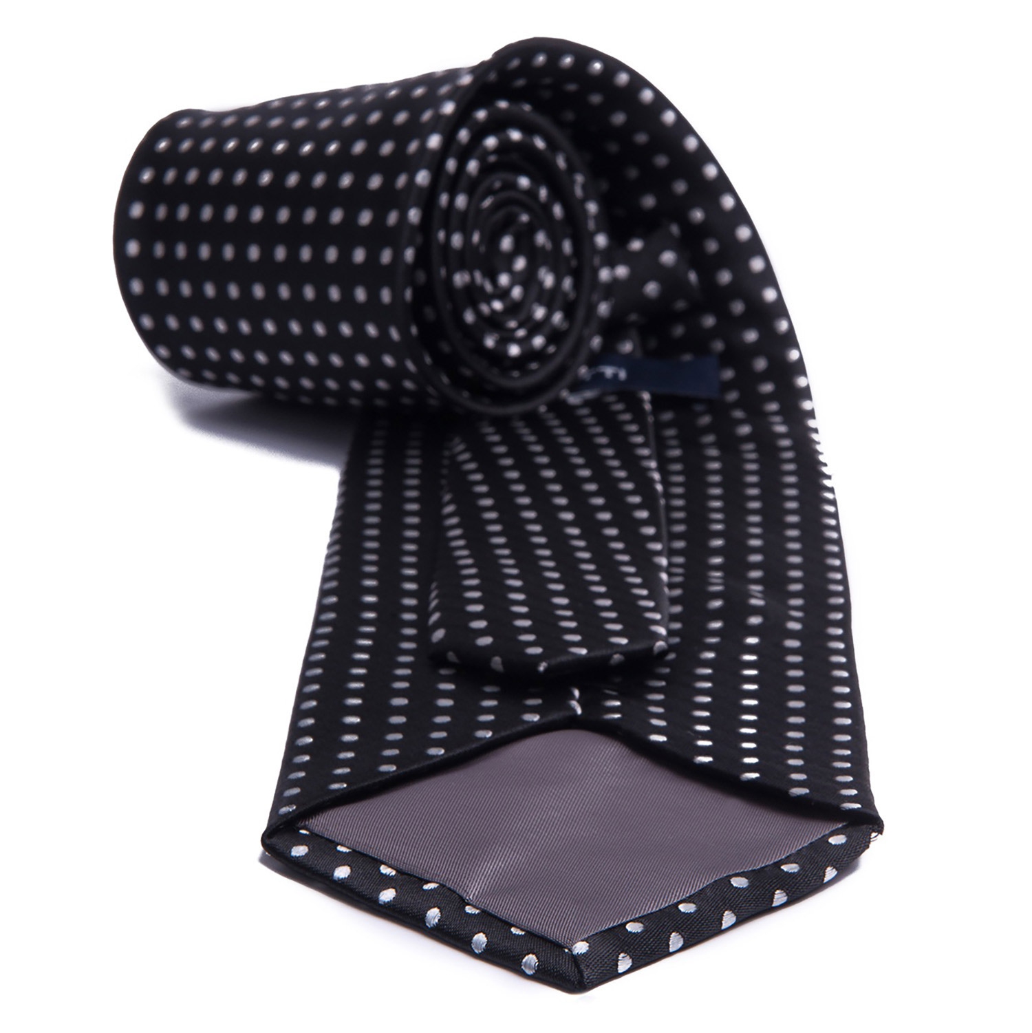 Cravata neagra print geometric 2