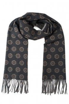 Esarfa neagra print floral