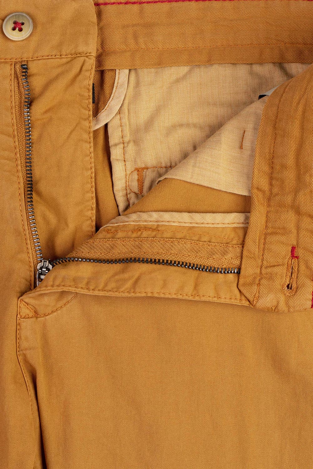Pantaloni slim galbeni uni 1