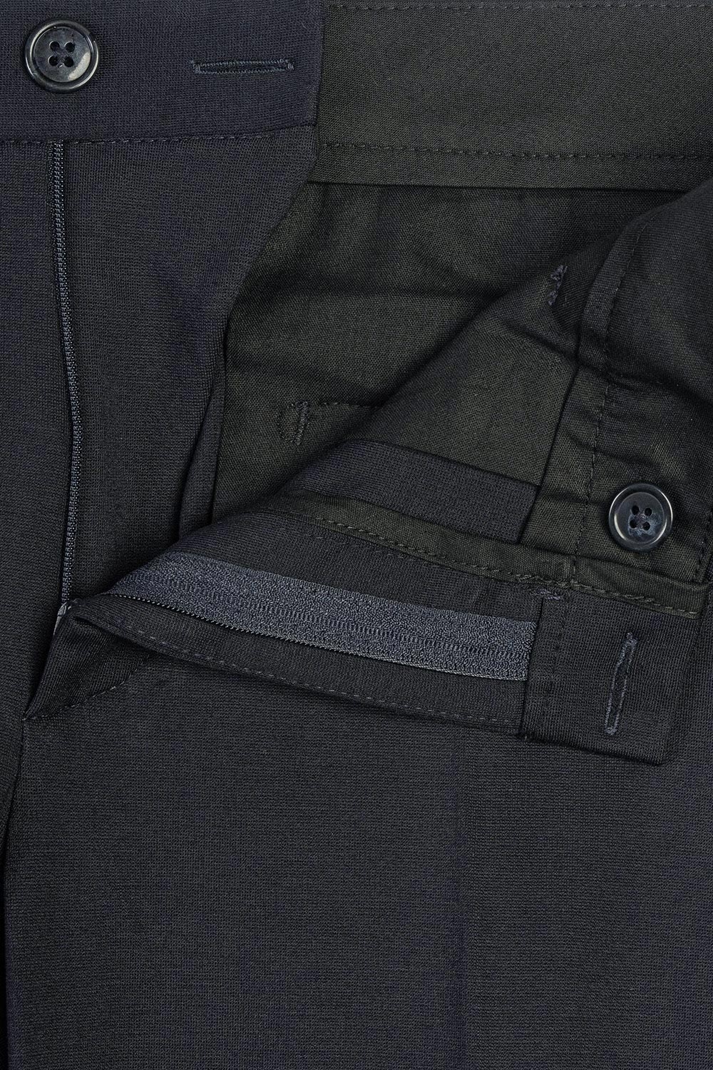 Pantaloni slim bleumarin uni 2