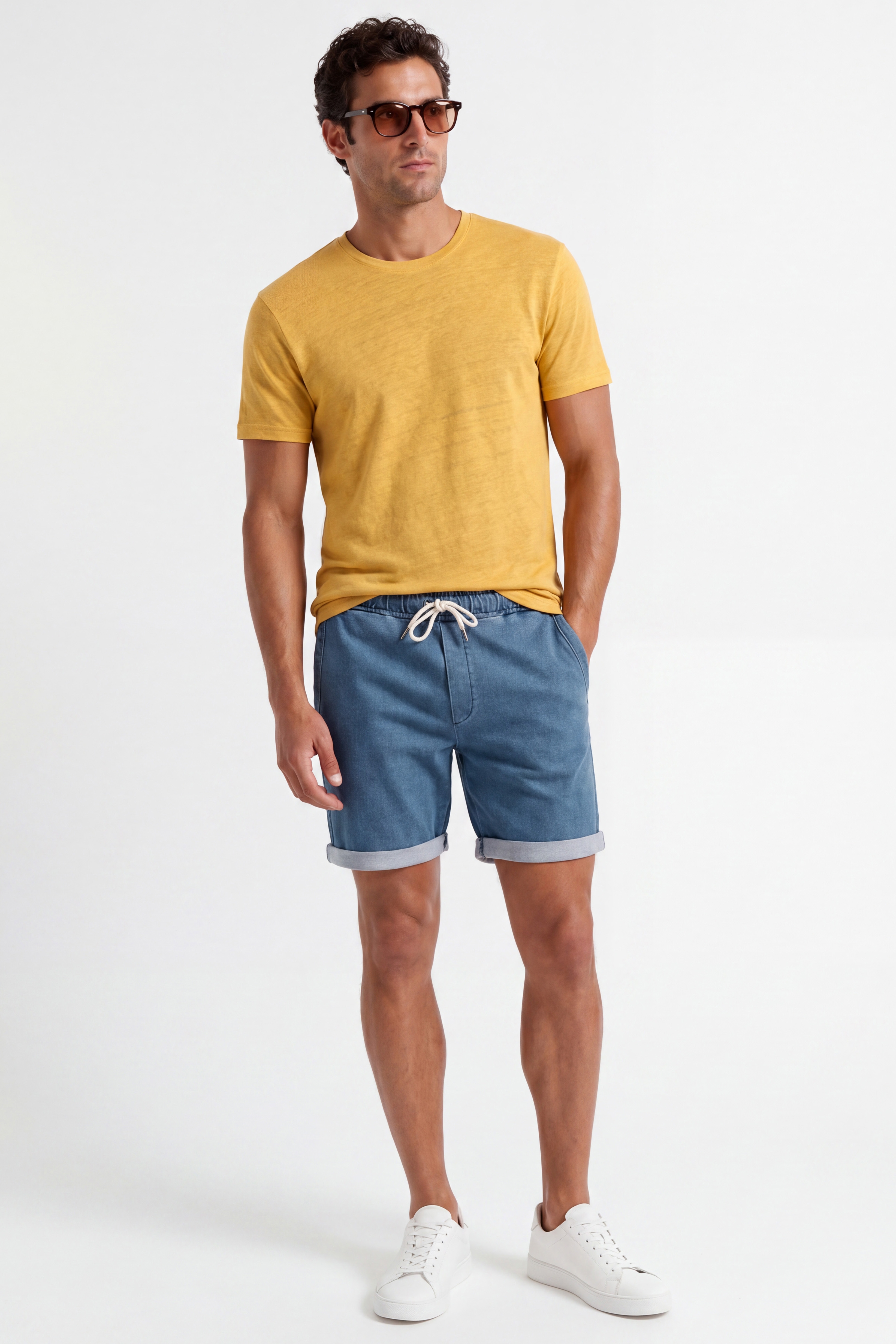 Yellow plain t-shirt 3