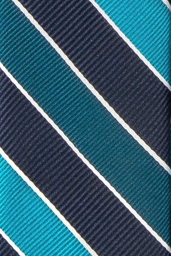 Cravata  poliester bleumarin cu dungi 1