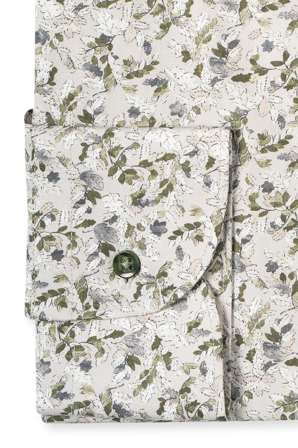 Camasa slim gri print floral 2