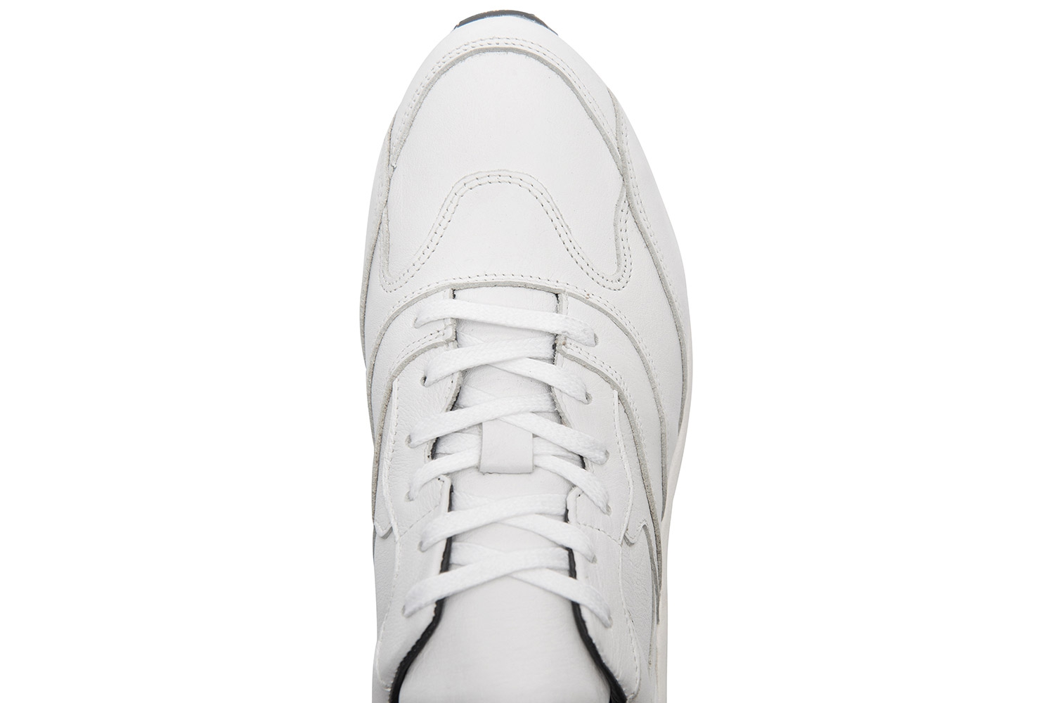Sneakers albi piele naturala 3