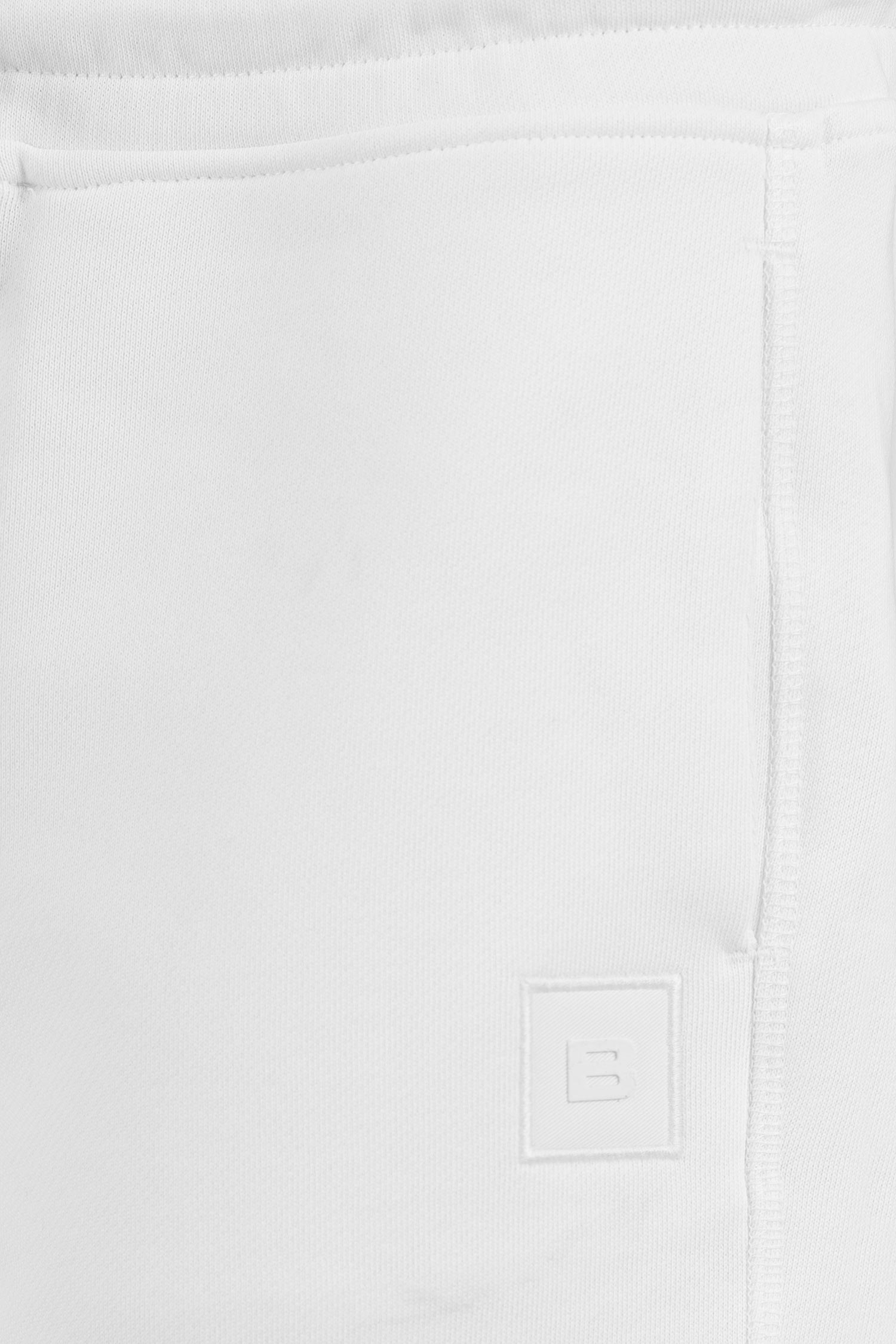 Pantaloni scurti slim albi uni 1