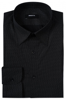 Camasa shaped neagra print geometric