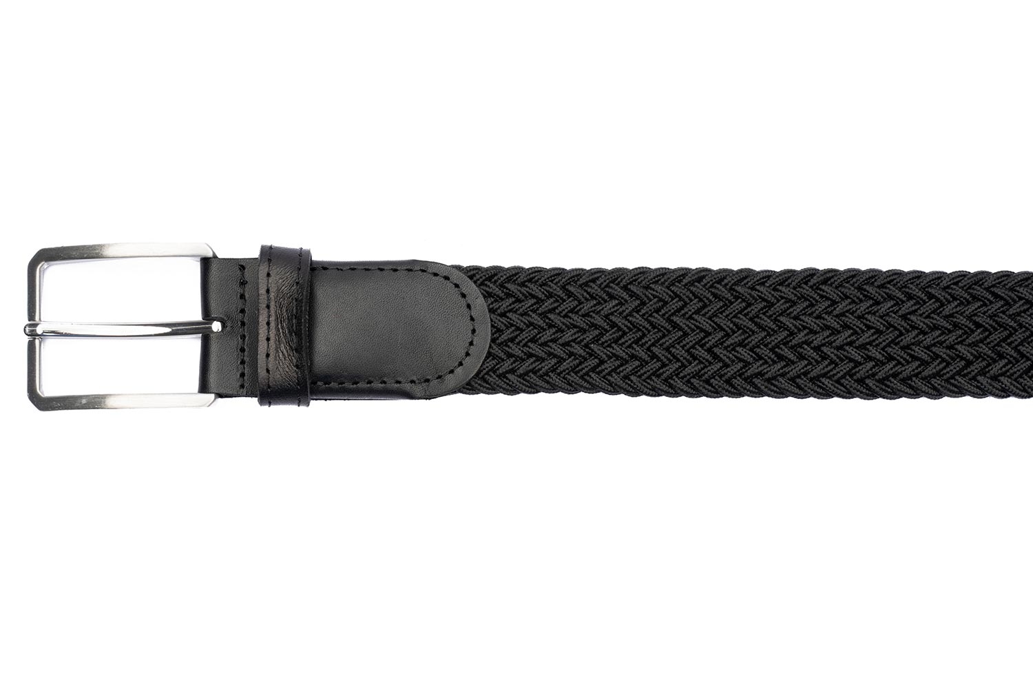 Curea neagra textil si piele naturala 1
