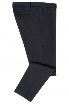 Pantaloni slim bleumarin uni
