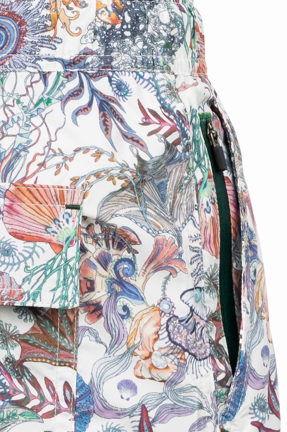 Short slim alb print 2