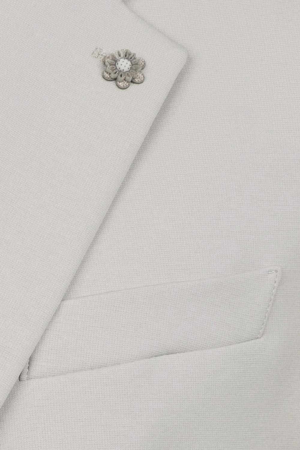 Slim body grey plain blazer 2