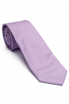 Cravata matase tesuta lila uni