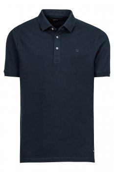 Tricou polo slim bleumarin uni