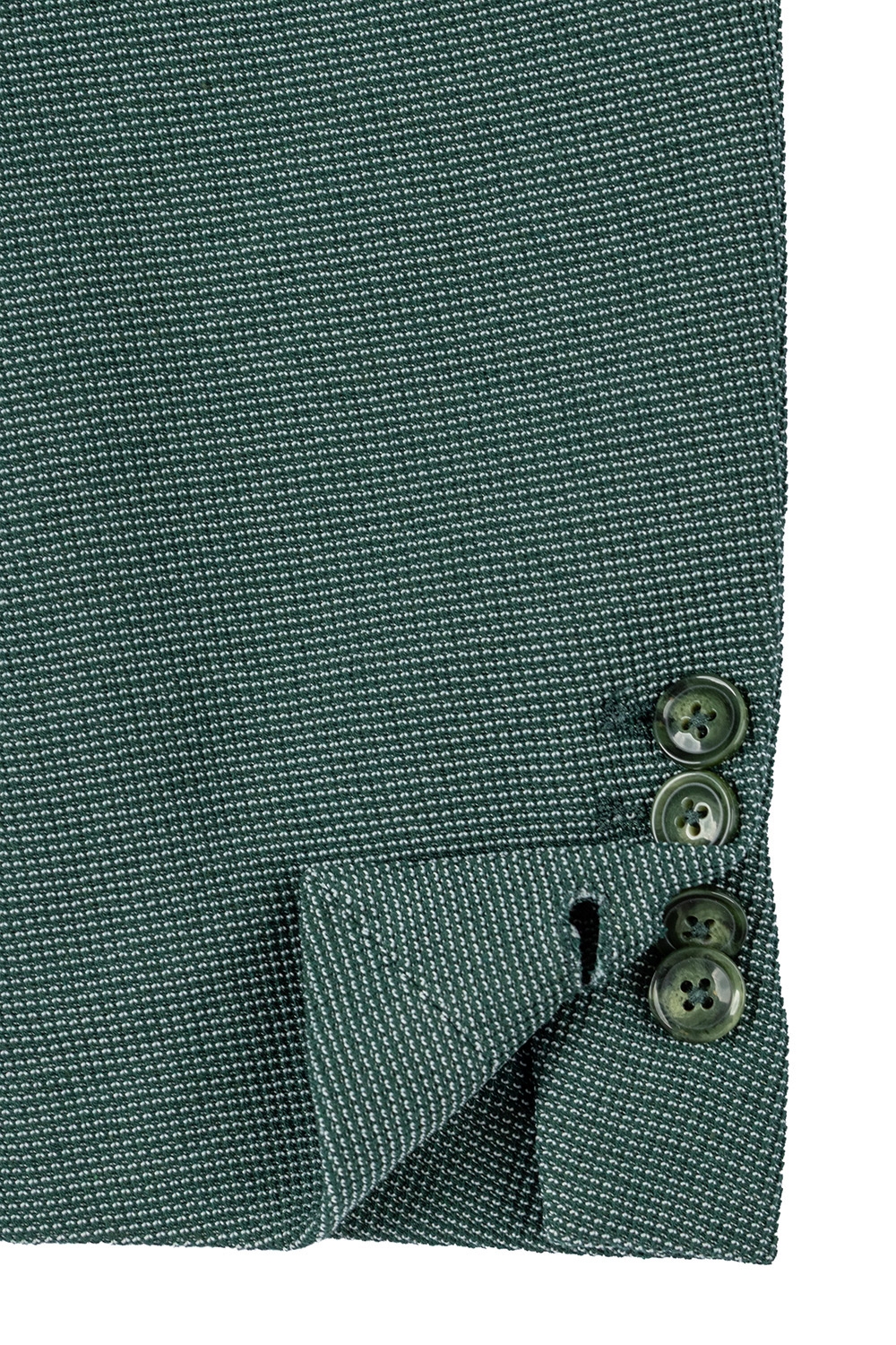 Slim body green plain blazer 3